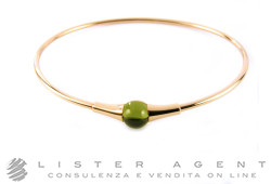 POMELLATO bracciale M'ama non M'ama Size M in oro rosa 18Kt con peridoto Ref. BB703O7OE-M. NUOVO!