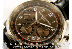 BAUME & MERCIER Capeland crono in acciaio Marrone AUT Ref. M0A10083. NUOVO!
