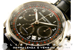 BAUME & MERCIER Capeland crono in acciaio Nero AUT Ref. M0A10084. NUOVO!