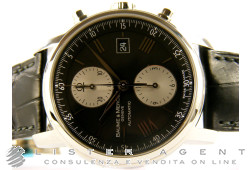 BAUME & MERCIER Classima XL crono in acciaio Nero AUT Ref. M0A08733. NUOVO!