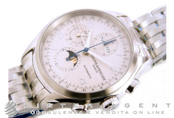 BAUME & MERCIER Clifton crono Calendario Completo con fasi Luna automatic in acciaio Argenté AUT Ref. MOA10279. NUOVO!