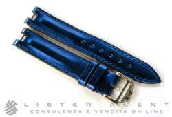 BAUME & MERCIER cinturino standard per Mod. Linea lady MM 14 in vitello blu elettrico Ref. MX0011RW. NUOVO!