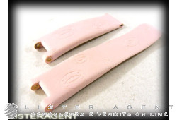 CARTIER Happy Birthday cinturino in pelle rosa ansa MM 18. NUOVO!