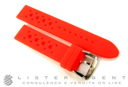 DODO by Pomellato cinturino in silicone color rosso con fibbia MM 18 Ref. CWD6ROS. NUOVO!