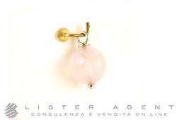 KIDULT ciondolo sfera sfaccettata in argento 925 e quarzo rosa Ref. 051469. NUOVI!