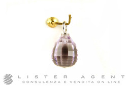 KIDULT ciondolo in oro bianco 9Kt e quarzo viola Ref. 143117. NUOVO!