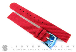 DODO by Pomellato cinturino in tessuto color rosso con fibbia MM 14 Ref. CWDL6RO/GG. NUOVO!