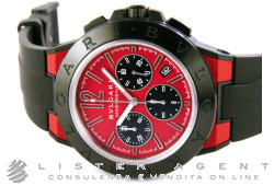 BULGARI Diagono Magnesium Chronograph in magnesio Rosso e Nero AUT Ref. DG42C9SMCVDCH. NUOVO!