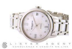 BAUME & MERCIER orologio Classima Automatic lady in acciaio Madreperla con diamanti AUT Ref. MOA10268. NUOVO!