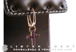 POMELLATO mono orecchino Glory in oro rosa 18Kt con rubini Ref. OB102H07RU. NUOVO!