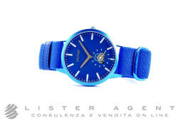 BELFORT orologio Solo Tempo City in metallo Pvd Blu Ref. EL02. NUOVO!