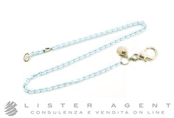 DODO by Pomellato bracciale in argento 925 laccato azzurro pastello CM 16-17 Ref. DB/APA/17/K. NUOVO!
