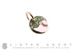 DODO by Pomellato ciondolo Precious Tag in oro rosa 9Kt e tsavorite Ref. DM79TZK. NUOVO!