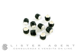 DODO by Pomellato bustina 10 Granelli in argento 925 e resina nera Ref. DGAGNE10. NUOVO!
