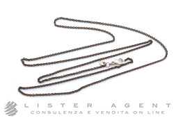 DODO by Pomellato collana Summer in oro rosa 9Kt Pvd marrone Ref. DCSUMARA980K. NUOVA!