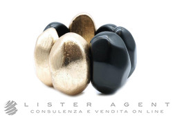 MONIES bracciale in legno e foglia oro Ref. BR1038KG. NUOVO!