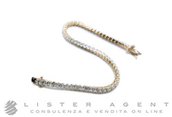 BRACCIALE Tennis in metallo placcato oro e zirconi Ref. BAOBA7. NUOVO!
