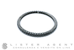 BRACCIALE estensibile in argento 925 brunito e pietre nere Ref. BRS008. NUOVO!