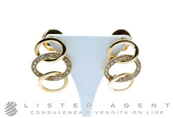 POMELLATO orecchini Brera in oro rosa 18Kt e diamanti brown ct 0.60 Ref. O.B910/BR/O7. NUOVI!