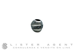DODO by Pomellato Pepita in argento 925 anticato con diamanti neri Ref. DPEPPABBK. NUOVA!
