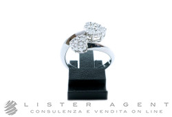 NY NAY by Fani anello Cuori in oro bianco 18Kt con diamanti ct 0.74 Mis 15 Ref. ANGAK1792. NUOVO!