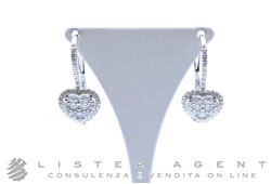 NY NAY by Fani orecchini Cuori in oro bianco 18Kt con diamanti ct 0.75 Ref. BOGOX1469D. NUOVO!