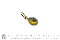 DODO by Pomellato ciondolo Goccia di Miele in oro giallo 18Kt e vetro riciclato Ref. DMDROP/OG/GLG. NUOVO!