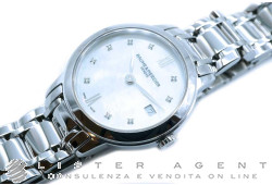 BAUME & MERCIER Classima MM27 in acciaio Madreperla con diamanti Ref. M0A10490. NUOVO!