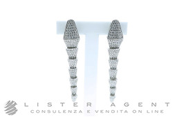 ORECCHINI Serpente stilizzato in argento 925 e zirconi Ref. BOOAOA11. NUOVO!