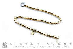DODO by Pomellato bracciale mini Granelli in oro giallo 18Kt e acciaio Misura M Ref. DBC0002_GRANX_GOGMX. NUOVO!