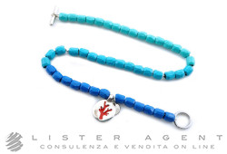 DODO by Pomellato bracciale mini Granelli in acciaio e plastica riciclata Ref. DBBACG5BTAM. NUOVO!