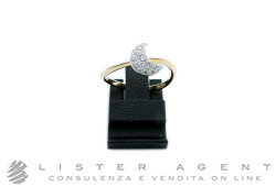 DODO by Pomellato anello Prezioso Luna in oro giallo 18Kt con diamanti ct 0.14 Mis 13 Ref. DAC0006_HEARS_DB0OG. NUOVO!