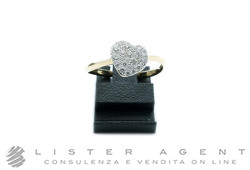 DODO by Pomellato anello Cuore Prezioso in oro giallo 18Kt con diamanti ct 0.23 Mis 15 Ref. DAC0014_HEARS_DB0OG. NUOVO!