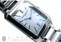 BAUME & MERCIER Hampton 10474 in acciaio Madreperla con diamanti Ref. M0A10474. NUOVO!