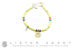 GLAM STYLE cavigliera Quadrifoglio in metallo placcato oro Ref. BR251. NUOVO!