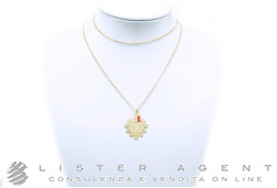 GLAM STYLE collana Sacro Cuore e conetto in metallo laminato Ref. 1035. NUOVA!