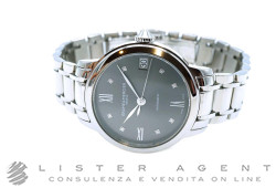 BAUME & MERCIER Classima 10610 Automatico in acciaio Grigio con diamanti Ref. MOA10610. NUOVO!