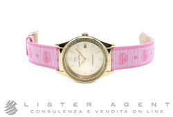 CHIARA FERRAGNI orologio Contemporary in acciaio placcato oro giallo con cristalli Champagne Ref. R1951102501. NUOVO!