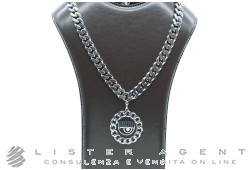 CHIARA FERRAGNI collana a maglia in metallo brunito Ref. J19AUW38. NUOVA!