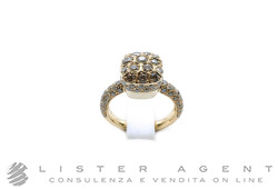 POMELLATO anello Nudo Classic in oro rosa 18Kt con diamanti brown ct 1.90 Misura 15 Ref. PAC2028_O6000_DBR00. NUOVO!