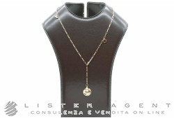 DODO by Pomellato collana Lariat Bazaar in argento 925 placcato oro rosa 18K con piastrine in argento 925 placcato oro rosa 18K e smalto Ref. DCC1011_BAZAA_EXRAG. NUOVA!