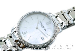 BAUME & MERCIER Clasima 10478 in acciaio con diamanti Madreperla Ref. M0A10478. NUOVO!