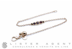 DODO bracciale Bollicine in oro rosa 9Kt con zaffiro rosa, ametista e rubino Ref. DBC4004-BOLLI-ZRI9R. NUOVO!