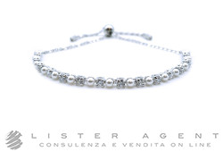 SWAROVSKI bracciale Matrix in metallo con perline e cristalli bianchi Ref. 5689633. NUOVO!