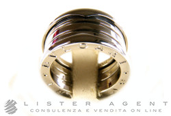 BULGARI anello Bzero1 a 4 fasce in oro bianco 18Kt Mis 15 Ref. AN191026. NUOVO!