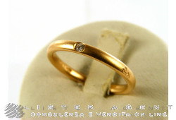 POMELLATO anello Lucciole in oro rosa 18Kt satinato con diamante ct 0,03 Mis 7 Ref. AA002SB7. NUOVO!