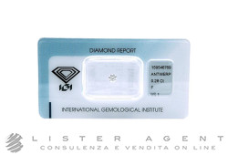 DIAMANTE blisterato cert. IGI ct 0,28 F VS1 Ref. 159546769. NUOVO!