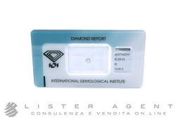 DIAMANTE blisterato cert. IGI ct 0,20 E VVS2 Ref. 350895588. NUOVO!