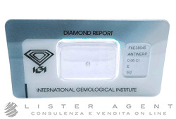 DIAMANTE blisterato cert. IGI ct 0,06 E SI2 Ref. F6E38645. NUOVO!