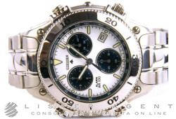 CITIZEN Crono Alarm Promaster Takagi in acciaio Bianco Ref. AB2110-52B. NUOVO!